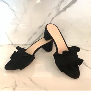 NWOT Loeffler Randall Vera Ruffled Sandal